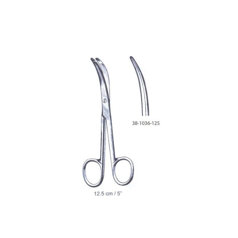 Busch umbilical cord Scissor 12.5cm/5", slightly cvd
