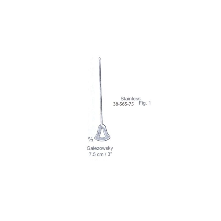 Galezowsky Lachrymal Probe Fig. 1, 7.5cm/3", Stainless Steel