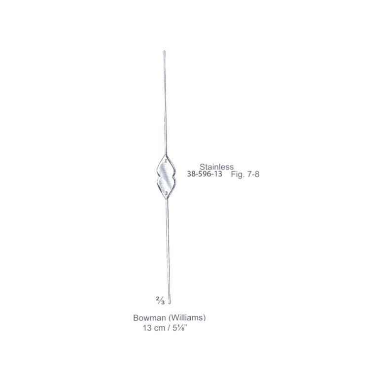 Bowman (Williams) Lachrymal Probe Fig. 7-8, 13cm/5⅛", Stainless Steel