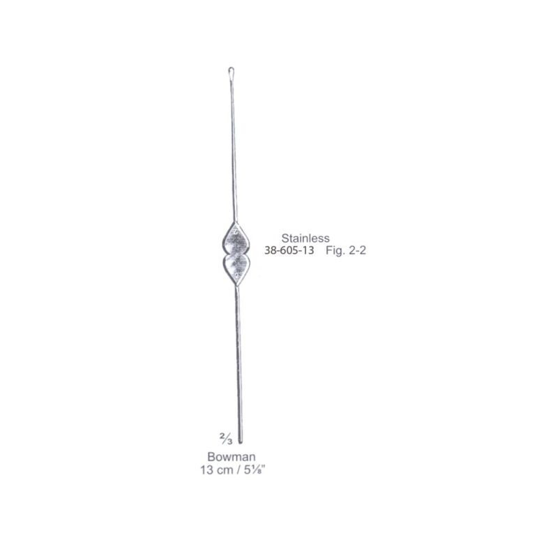 Bowman Lachrymal Probe Fig. 2-2, 13cm/5⅛", Stainless Steel
