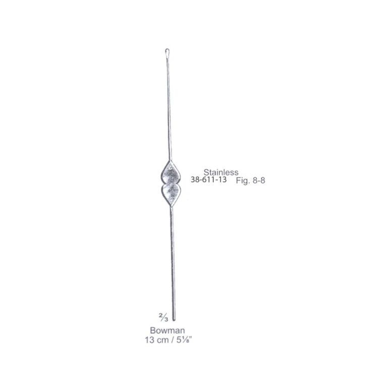 Bowman Lachrymal Probe Fig. 8-8, 13cm/5⅛", Stainless Steel