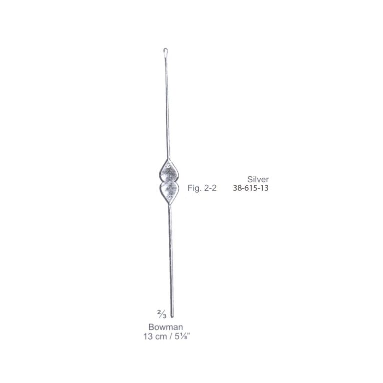 Bowman Lachrymal Probe Fig. 2-2, 13cm/5⅛", Silver