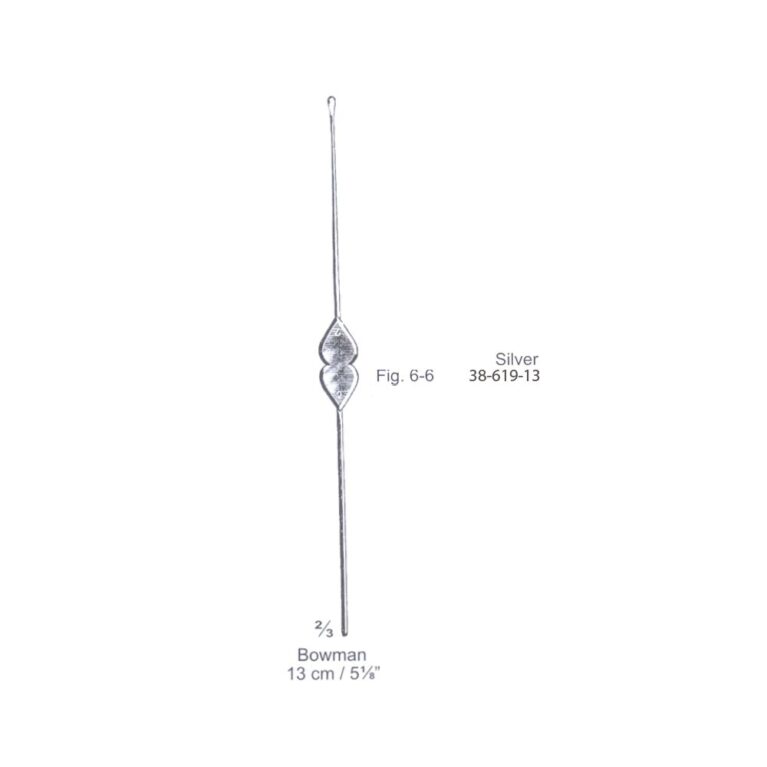 Bowman Lachrymal Probe Fig. 6-6, 13cm/5⅛", Silver