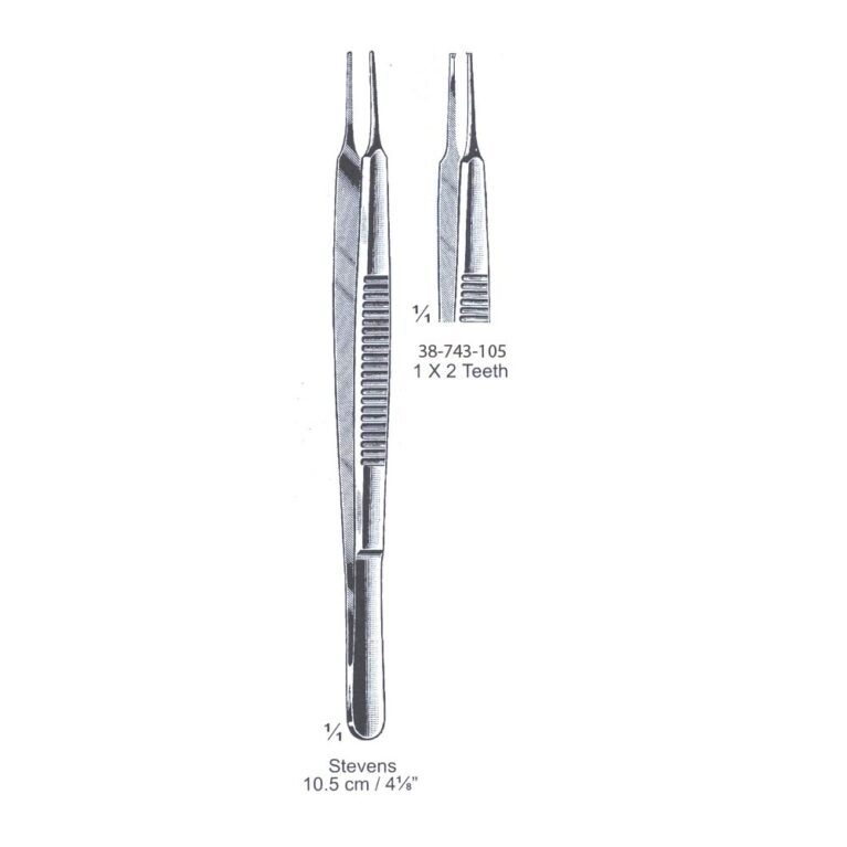 Stevens Iris Forceps 1x2th, 10.5cm/4⅛", Str
