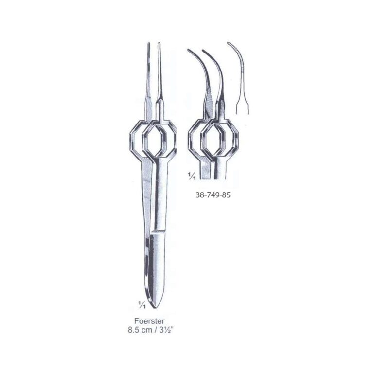 Foerster Iris Forceps 8.5cm/3½", Cvd