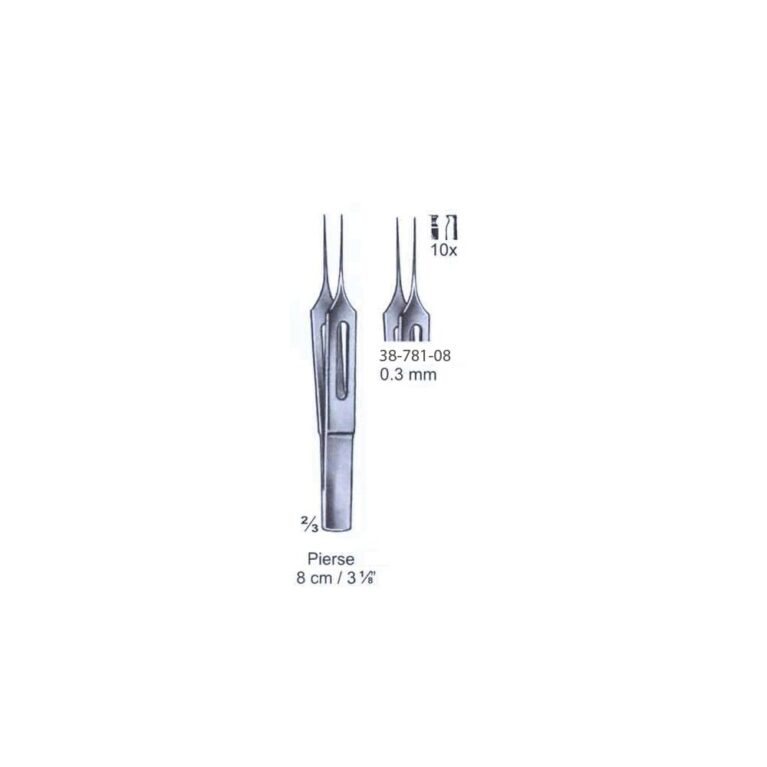 Pierse Fixation Forceps 0.3mm, 8cm/3⅛", Str