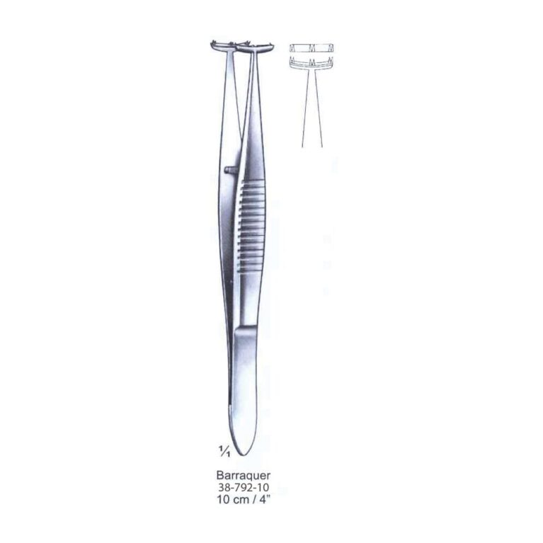 Barraquer Fixation Forceps 10cm/4"