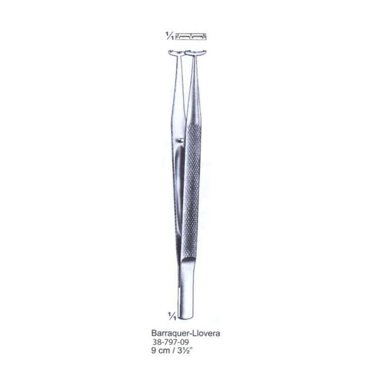 Barraquer-Llovera Fixation Forceps 9cm/3½"