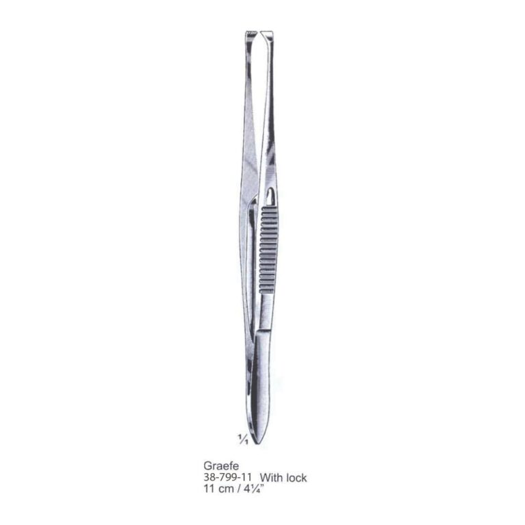 Graefe Fixation Forceps 11cm/4¼" with lock