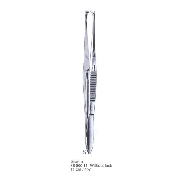 Graefe Fixation Forceps 11cm/4¼", w/o lock