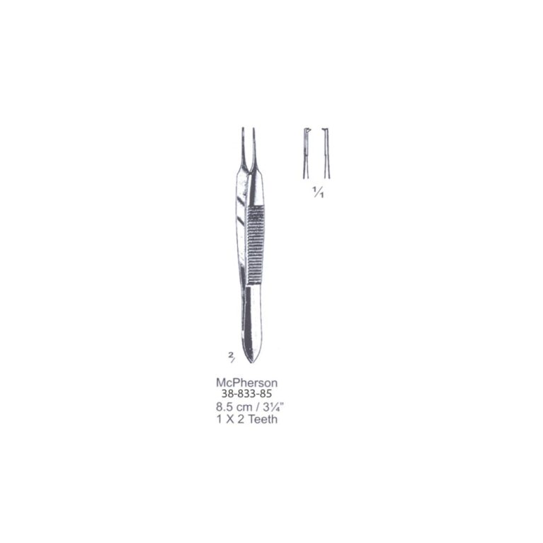 Mcpherson Capsular Forceps 1x2th, 8.5cm/3¼", Str