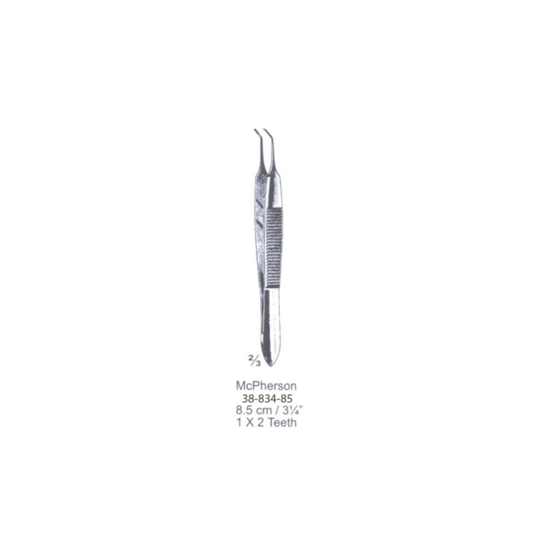 Mcpherson Capsular Forceps 1x2th, 8.5cm/3¼", Cvd
