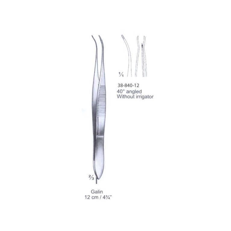 Galin w/o irrigator Capsular Forceps 40°, 12cm/4¾", angled