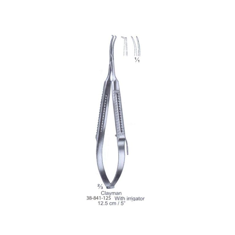 Clayman with irrigator Capsular Forceps 12.5cm/5"