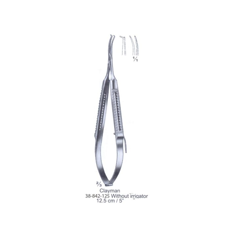 Clayman w/o irrigator Capsular Forceps 12.5cm/5"