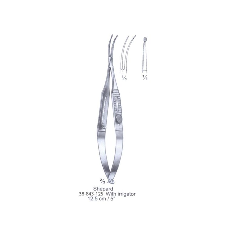 Shepard with irrigator Capsular Forceps 12.5cm/5"