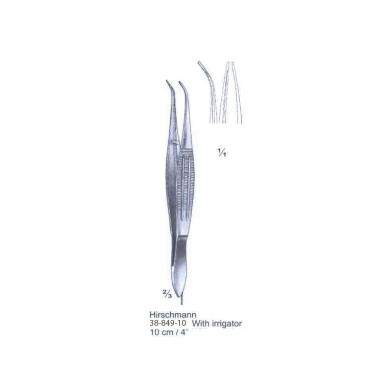 Hirschmann with irrigator Capsular Forceps 10cm/4"