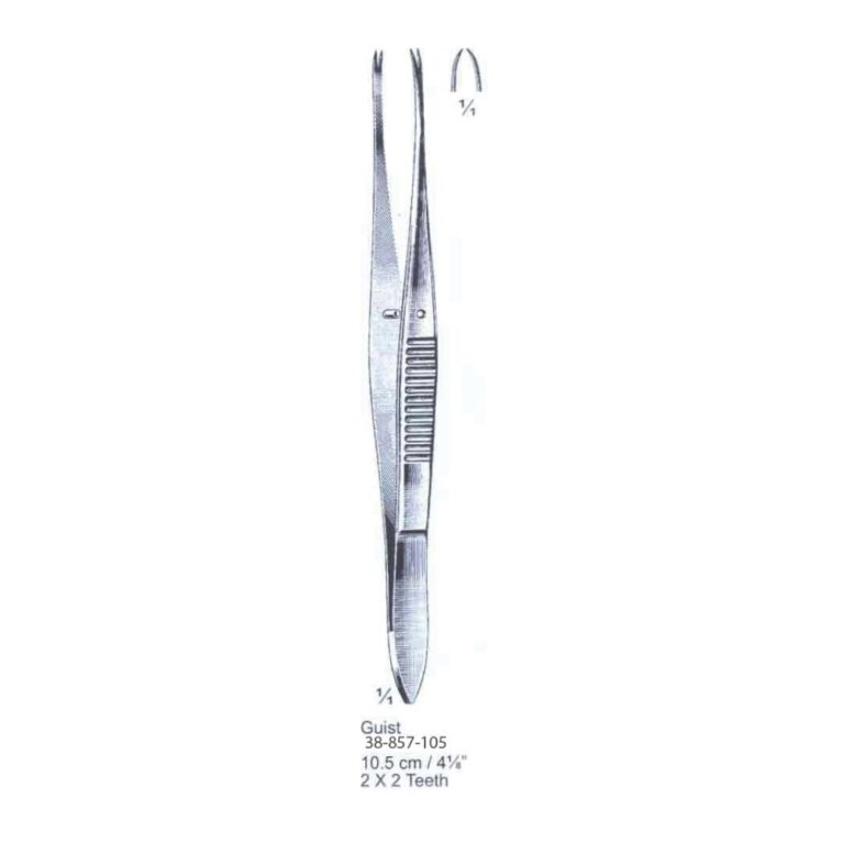 Guist Tissue Forceps 2x2th, 10.5cm/4⅛"