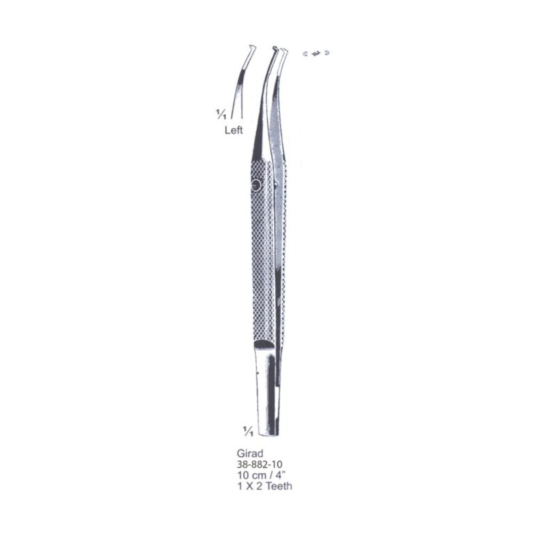 Girad Suture Forceps 1x2th, 10cm/4", Left