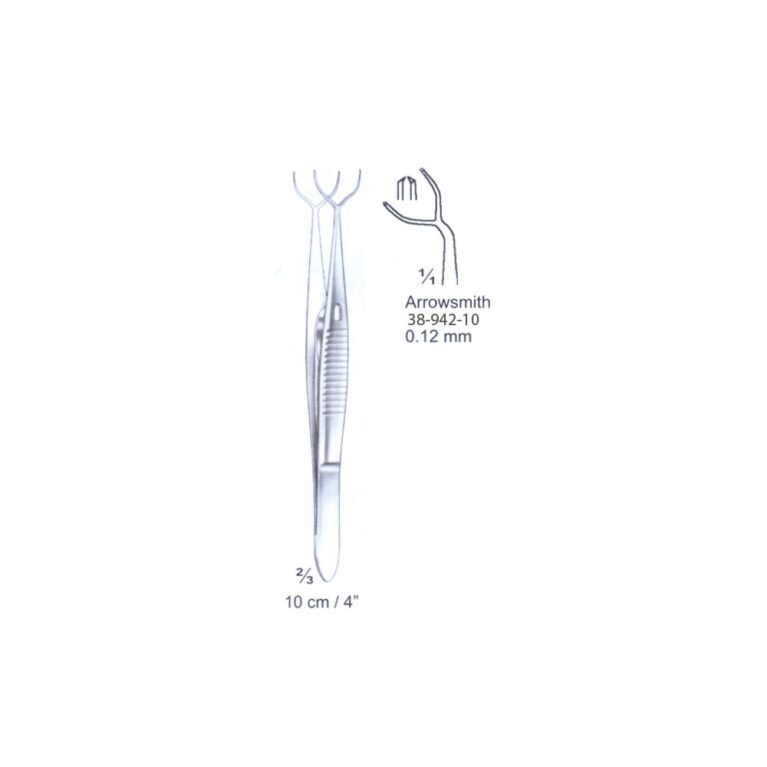 Arrowsmith Forceps 0.12mm, 10cm/4", Cvd
