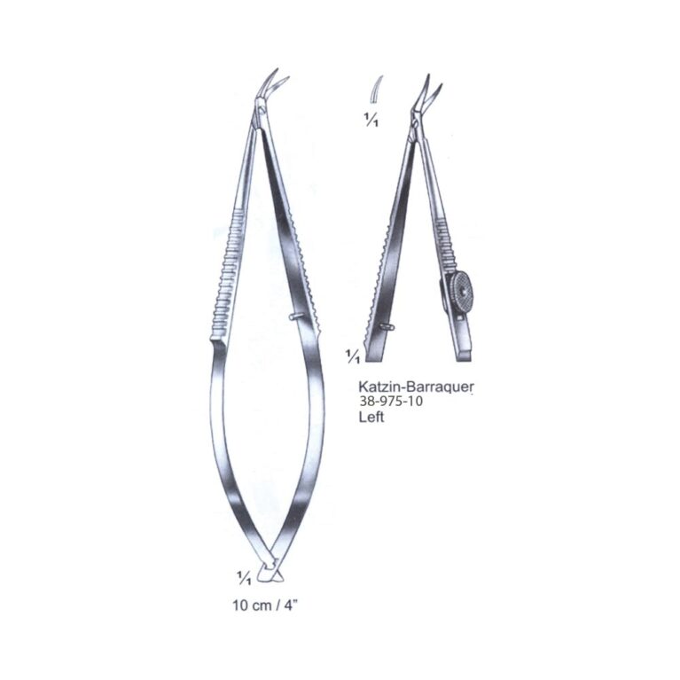 Katzin-Barraquer Micro and Keratomy Scissor 10cm/4", Left