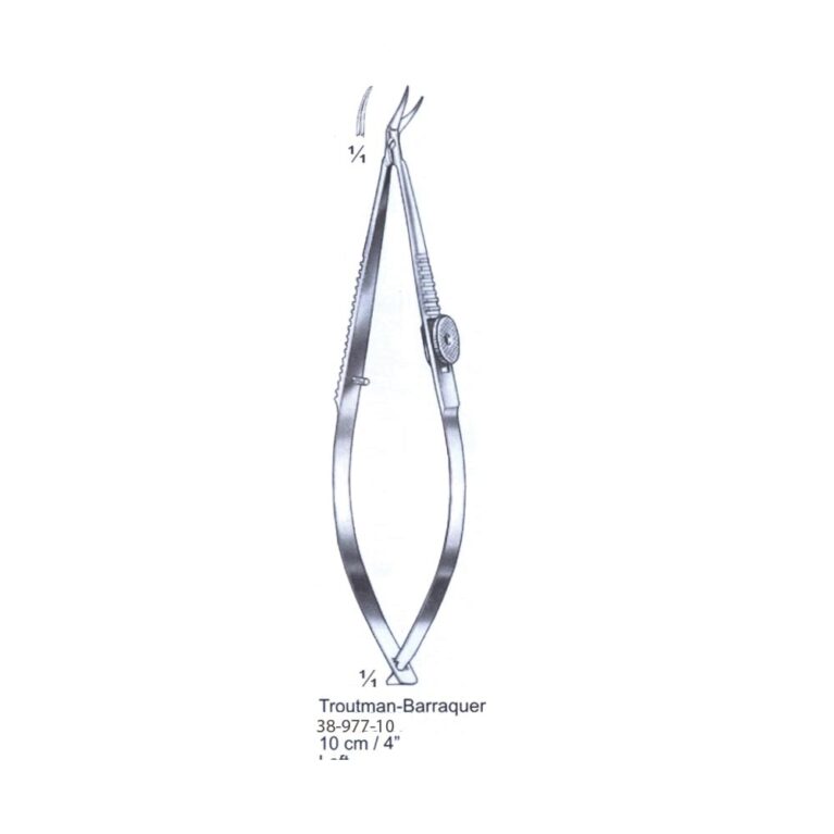 Troutman-Barraquer Micro and Keratomy Scissor 10cm/4", Left