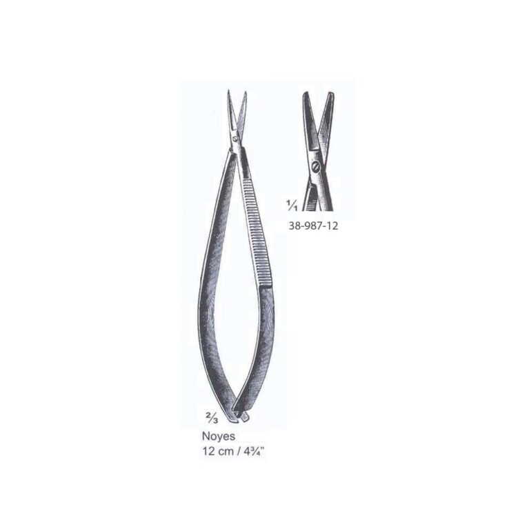 Noyes Micro Scissor 12cm/4¾", B/B, Str