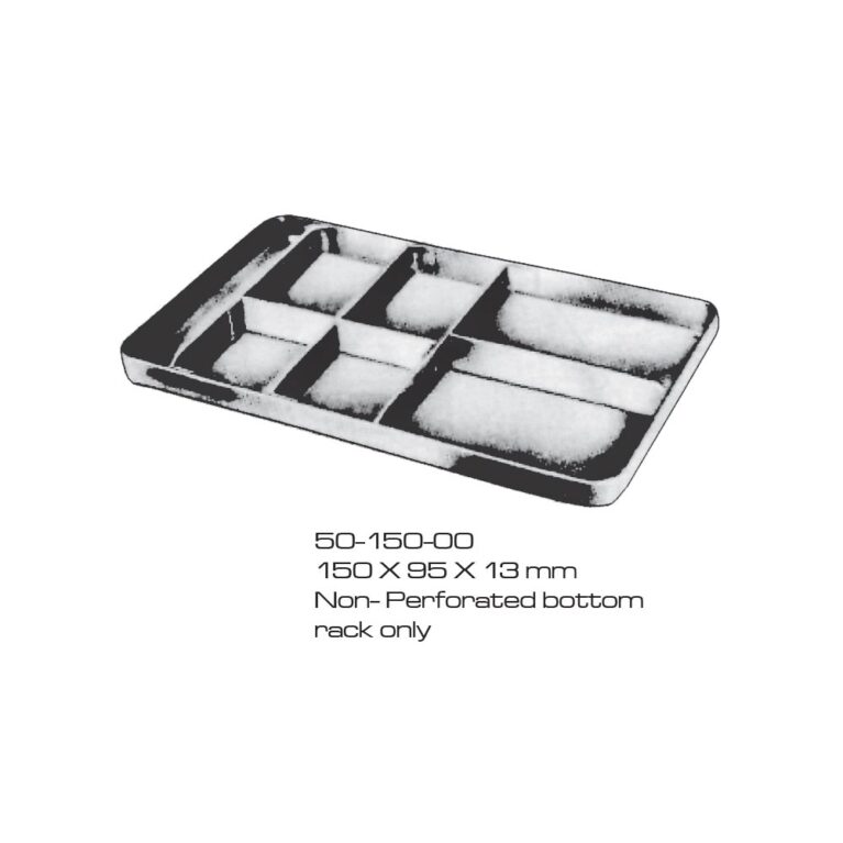 Sterlizing and storing case non peforated bottom rack only 150x95x13mm