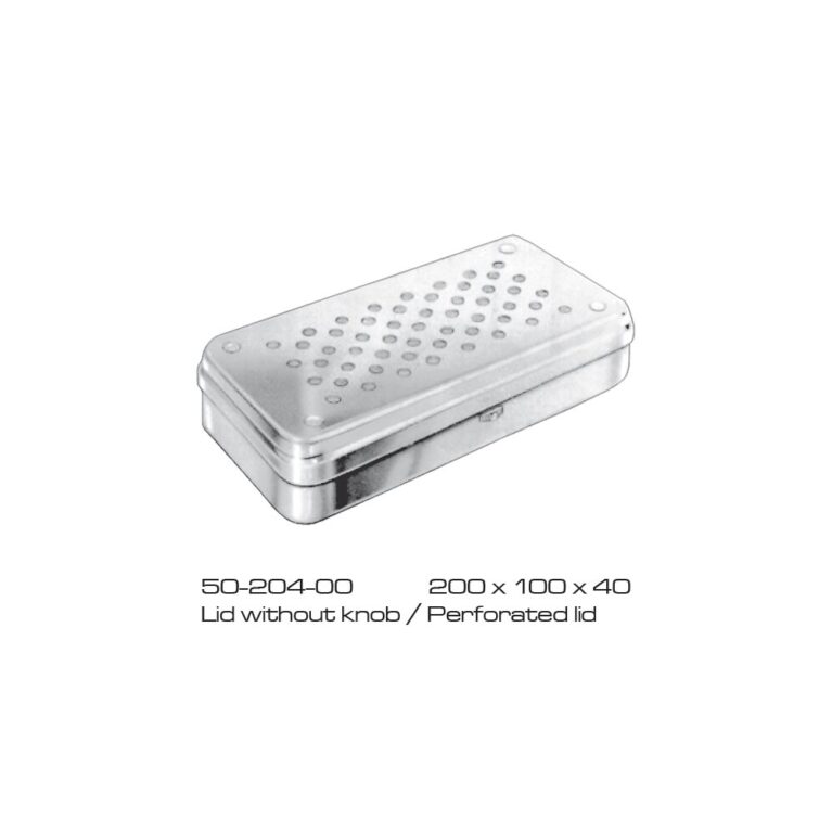 Sterlizing case Lid w/o Knob/Perforated lid Stainless Steel 200x100x40mm