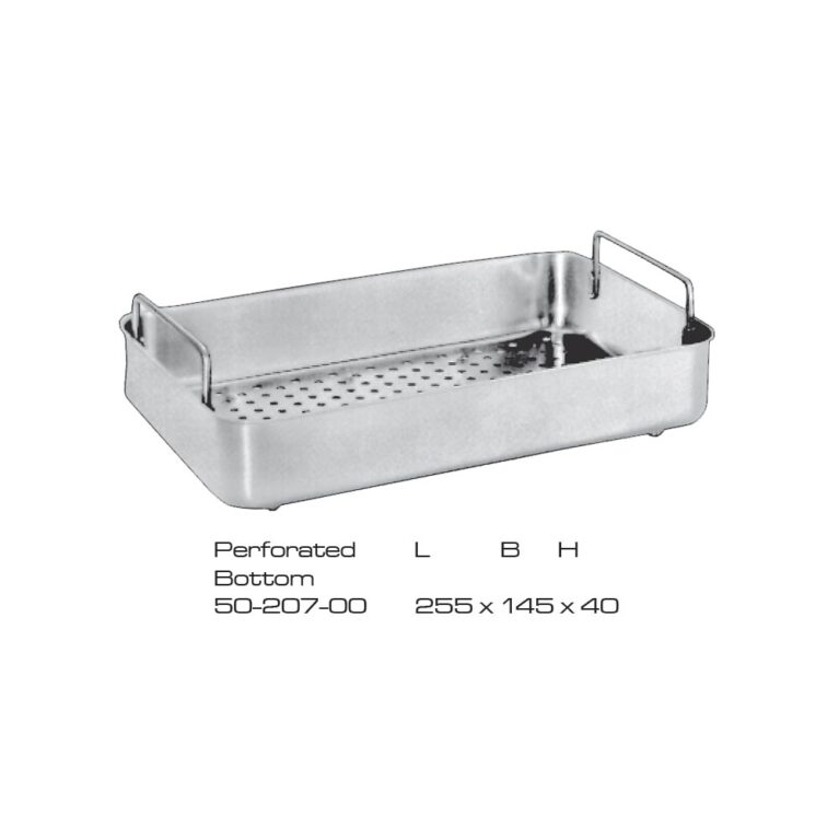Sterlizing case Perforated Bottom Stainless Steel 255x145x40mm