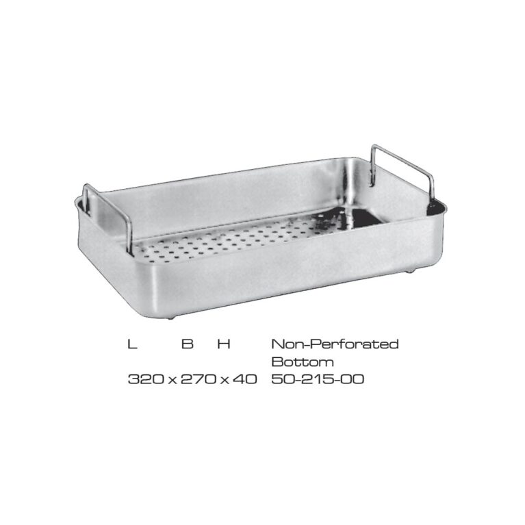 Sterlizing case Non Perforated Bottom Stainless Steel 320x270x40mm