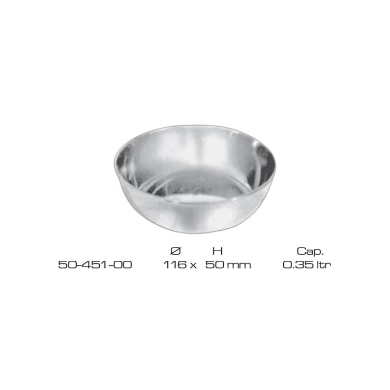 Round Bowls Stainless Steel 116x50mm cap.0.35 itr