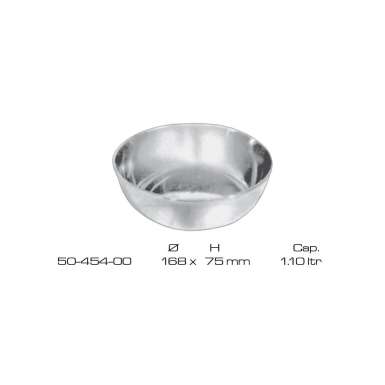 Round Bowls Stainless Steel 168x75mm cap.1.10 itr