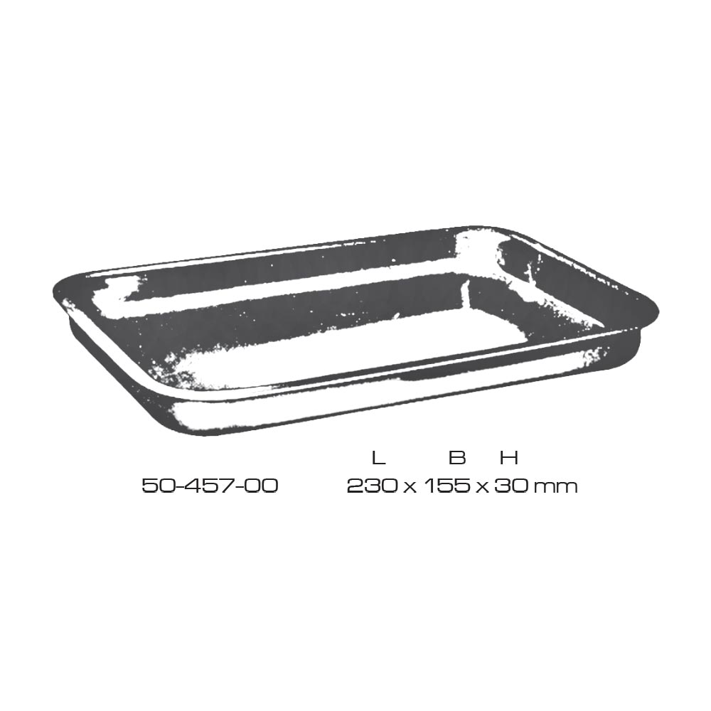 Instruments Trays Stainless Steel 230X155X30mm 1 Instruments Trays Stainless Steel 230X155X30mm