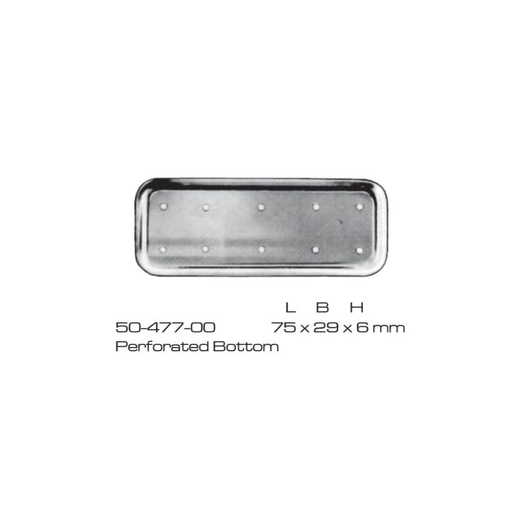 Instruments Trays Perforated Bottom Stainless Steel 75X29X6mm