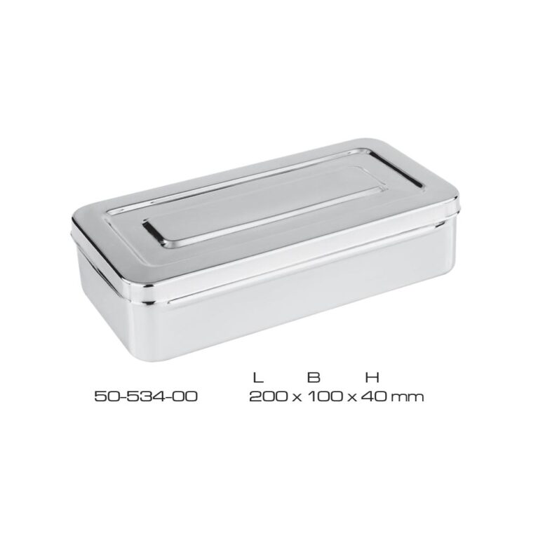 Instrument Box with lid Stainless Steel 200x100X40mm
