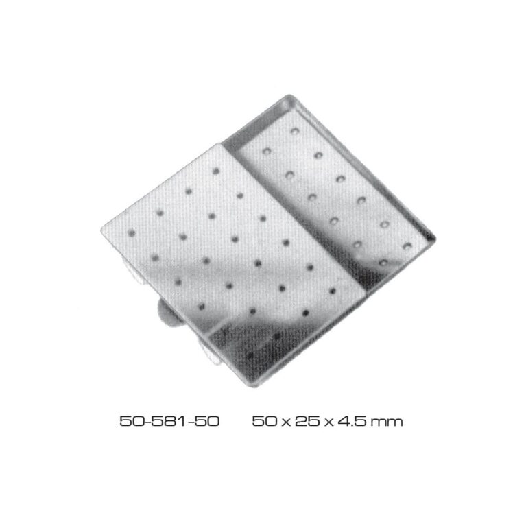 Needles Sterlizing Case rectangular Stainless Steel 50x25x4.5mm